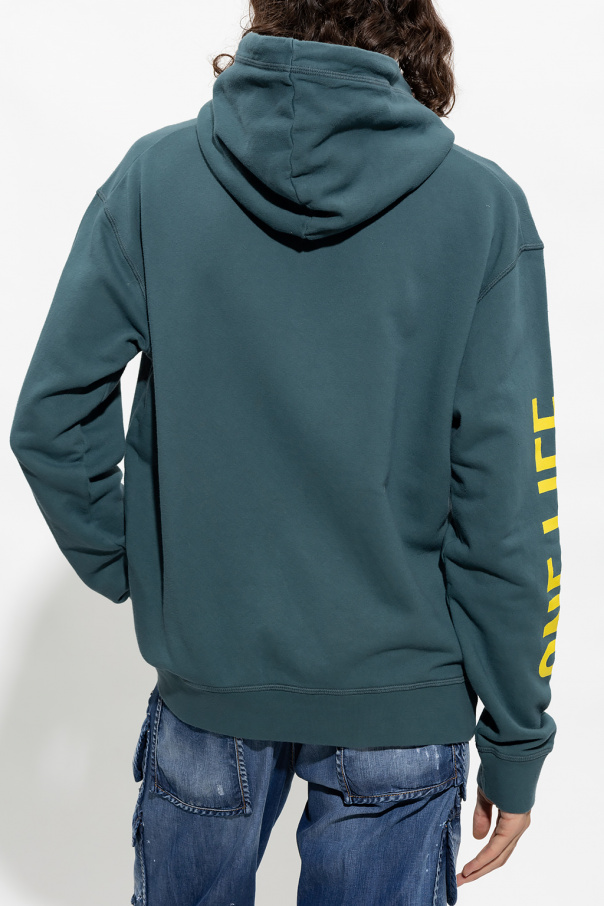 Fay Kids gingham check print shirt Blau - Green Hoodie with